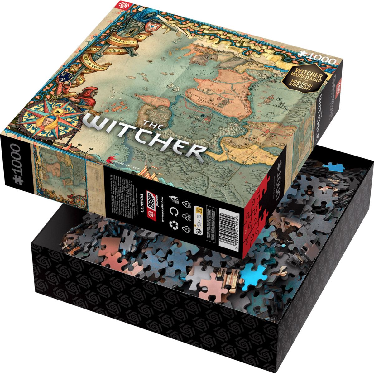 The Witcher - The Kingdoms Puzzle - 1000 Brikker