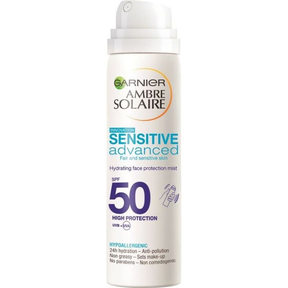 Garnier - Ambre Solaire Sensitive Advanced Face Mist Spf50 75 Ml