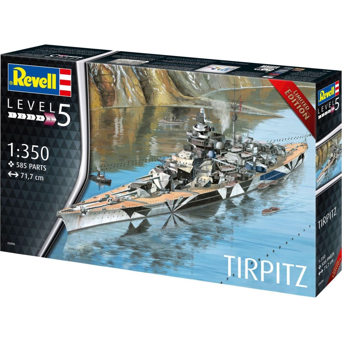 Revell - German Battleship Wwii Tirpitz - Level 5 - 1:350 - 05096