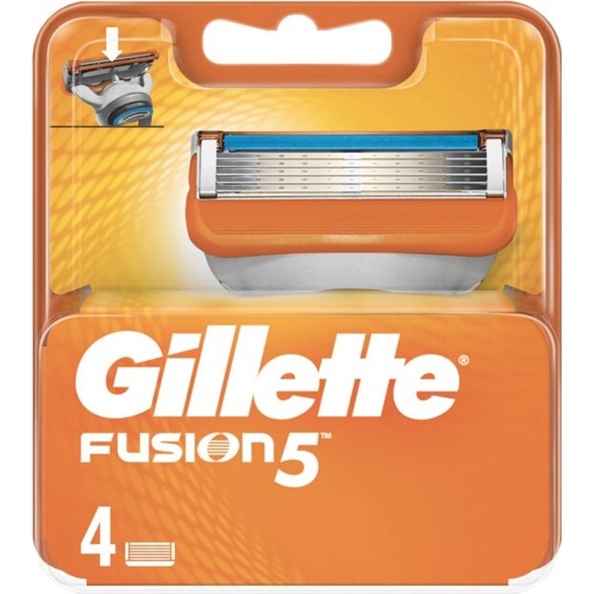 Gillette Fusion Barberblade Og Barberskraber - 4 Blade