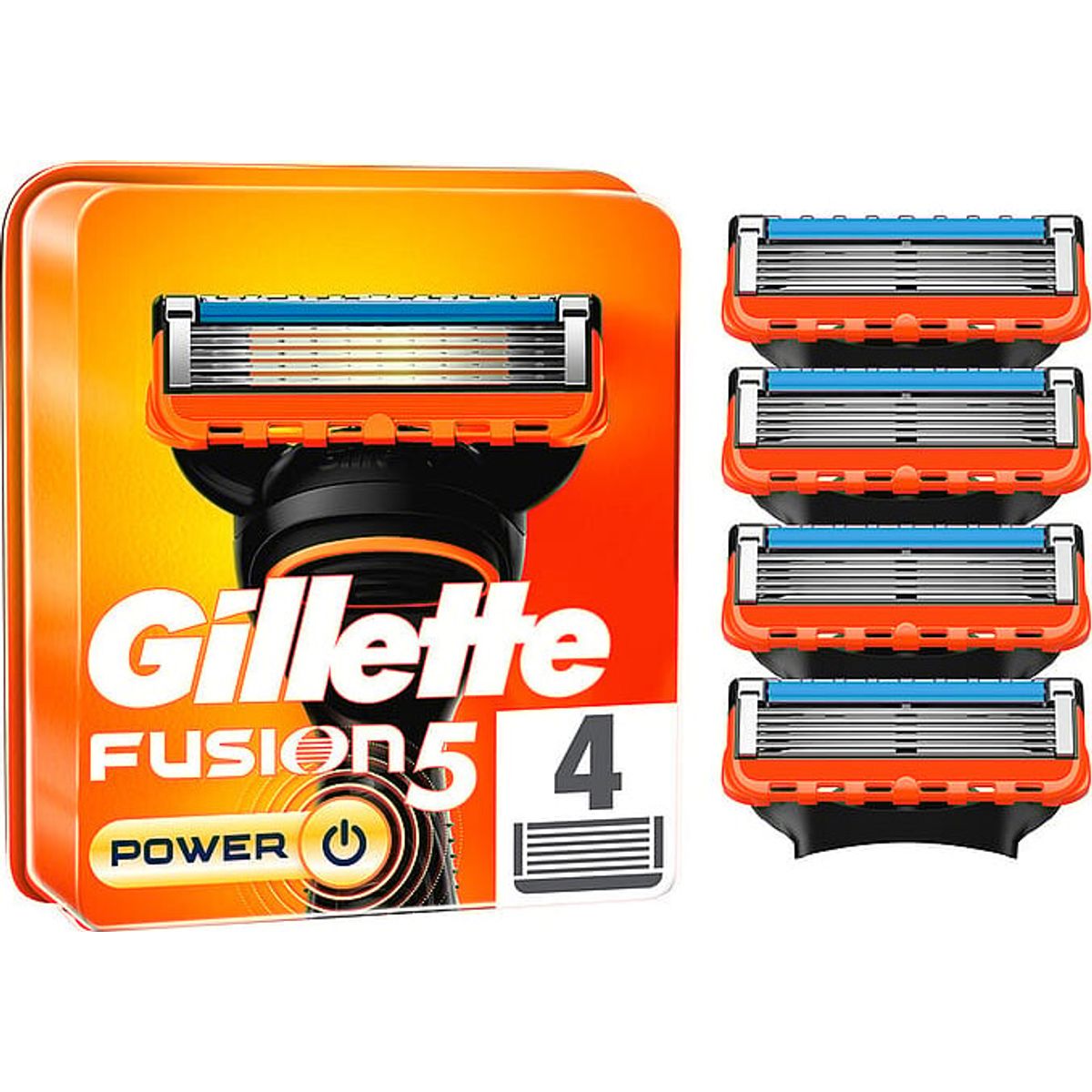 Gillette Fusion Power Barberblade - 4 Stk.