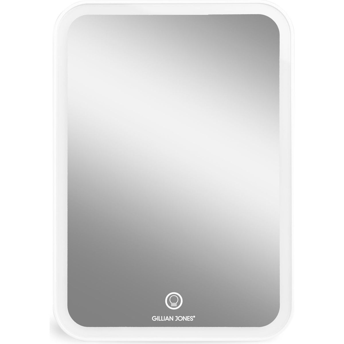 Gillian Jones - Makeup Spejl Med Lys Og Touch - Hvid Tablet Mirror With Led And Usb-c Charging White