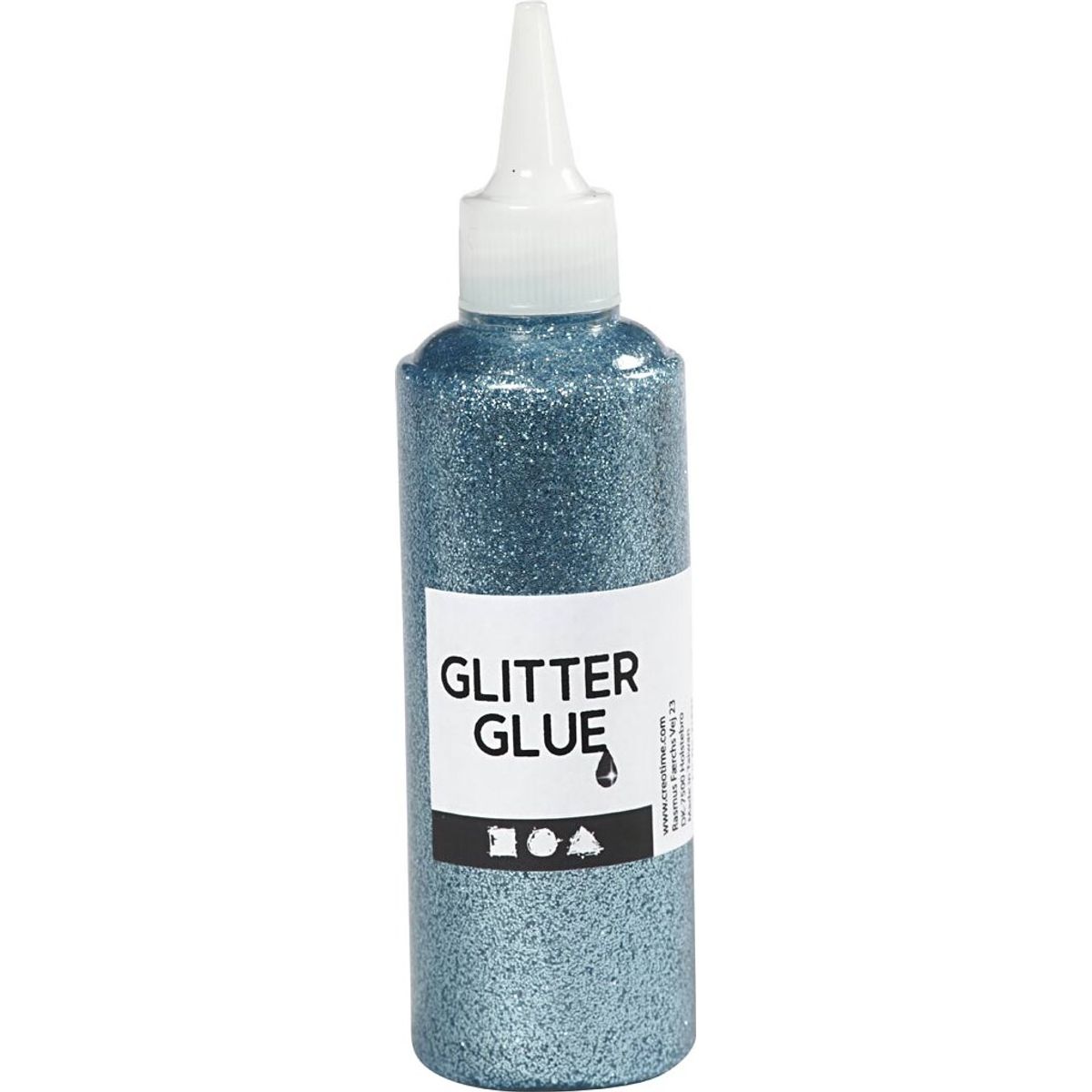 Glitterlim - Lyseblå - 118 Ml