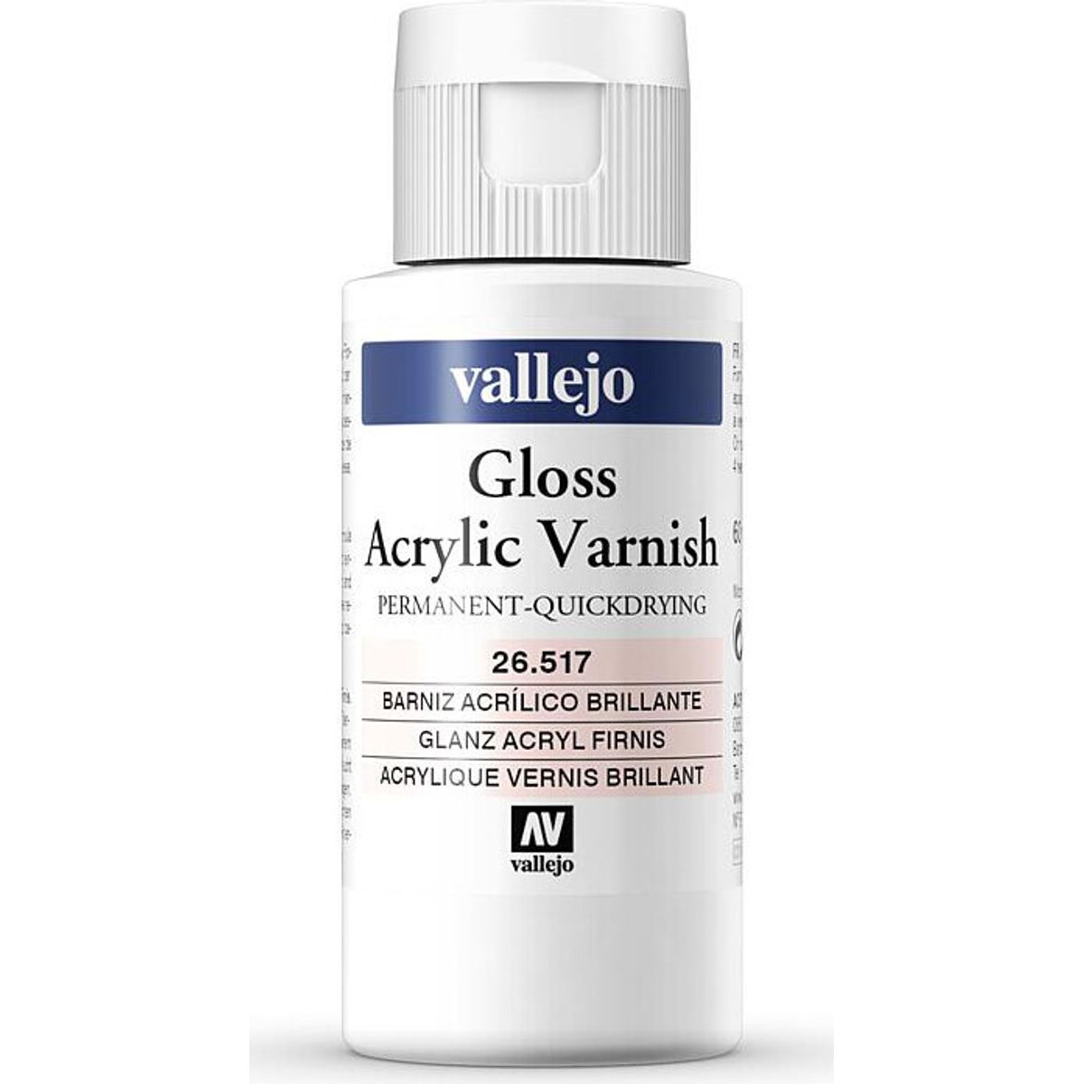 Vallejo - Gloss Varnish Quick Drying - 60 Ml - 26517