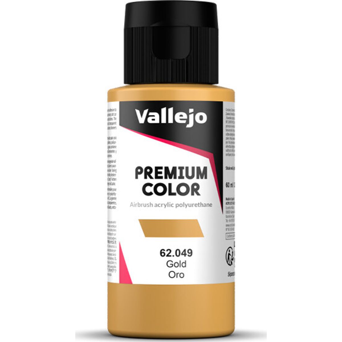 Vallejo - Premium Airbrush Maling - Guld 60 Ml