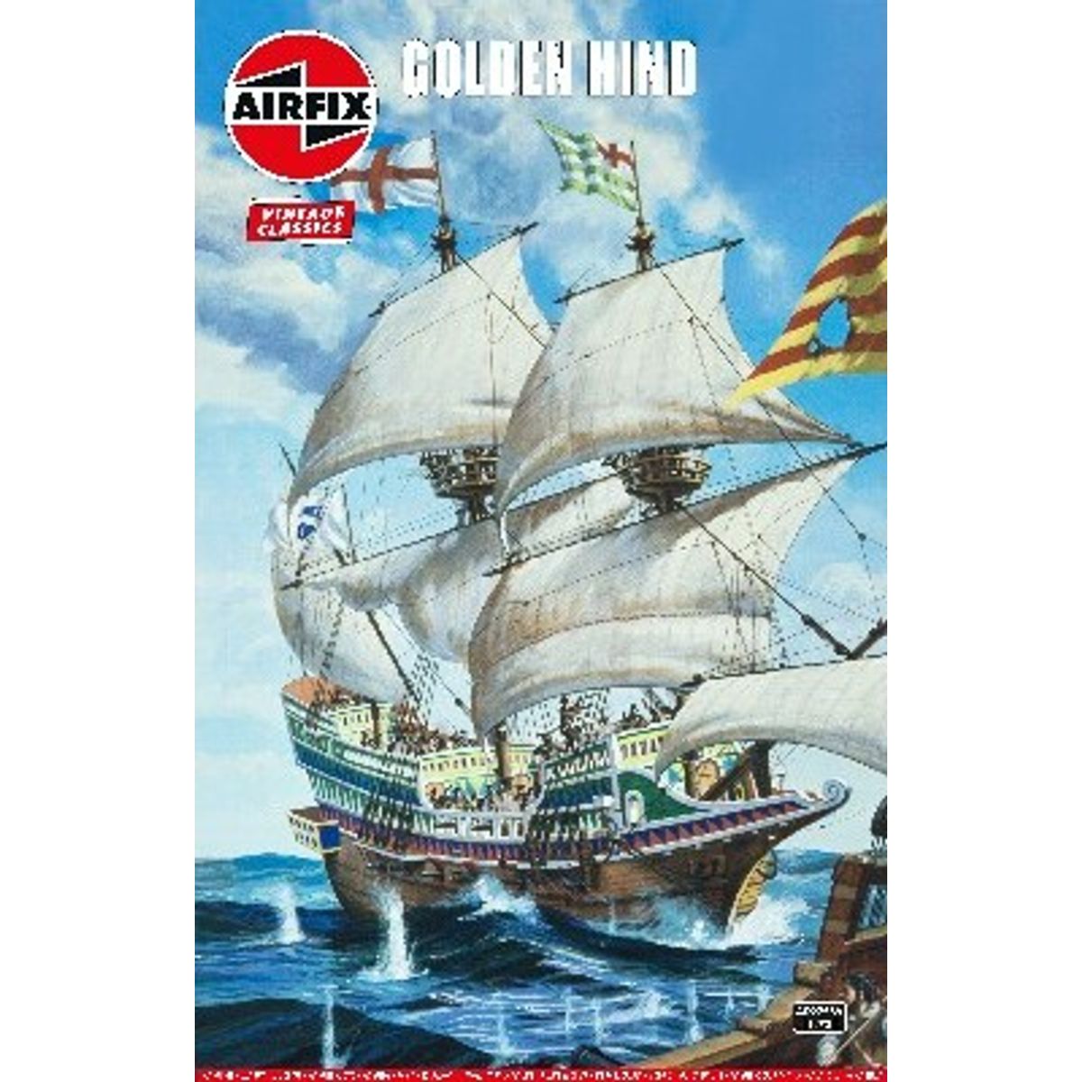 Airfix - Golden Hind Skib Byggesæt - 1:72 - A09258v