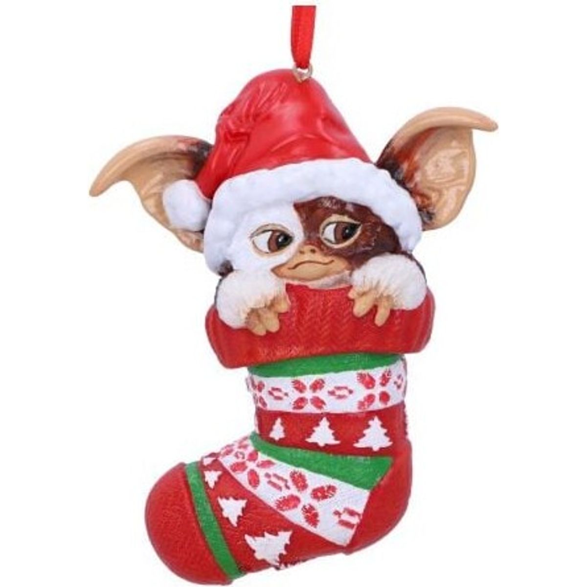 Gremlins Julepynt - Gizmo I Julestrømpe - 12 Cm