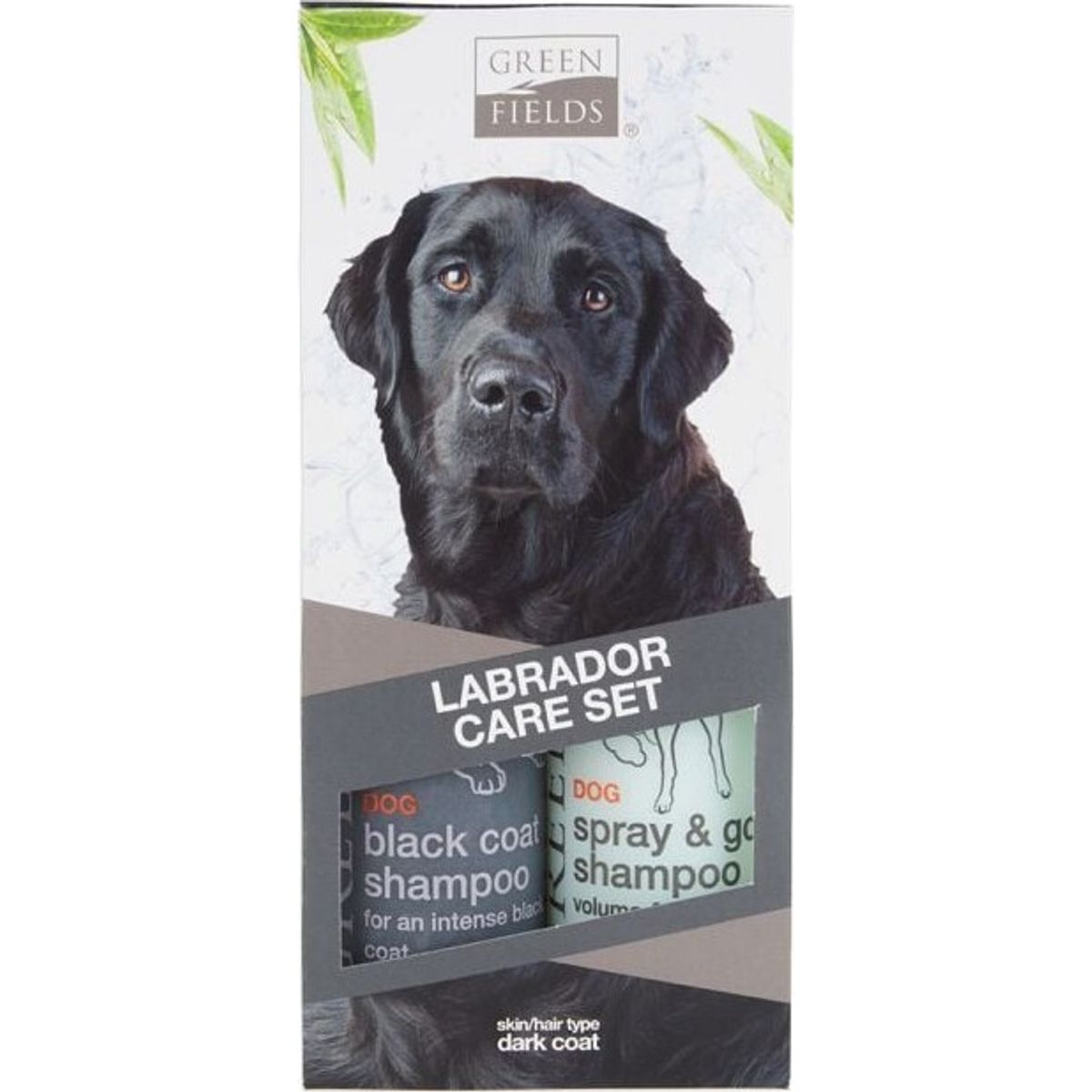 Pelspleje Sæt Til Labrador Hunde 2x250 Ml - Mørk - Greenfields