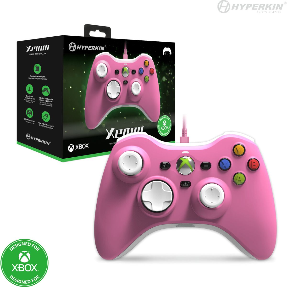 Hyperkin Xenon Wired Controller - Xbox X - S/xbox1/pc (pink)