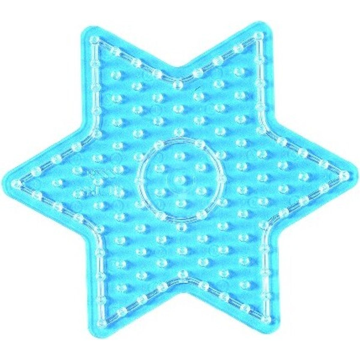 Hama Maxi Perleplade - Stjerne - Transparent - 14,5x15,58 Cm - 8222