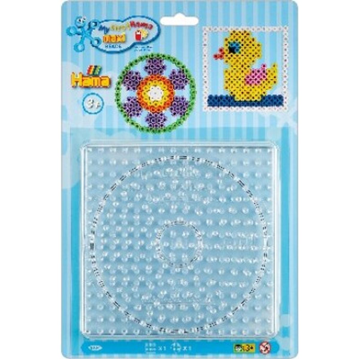 Hama Maxi Perleplader - Firkant Og Rund - Transparent - 8104