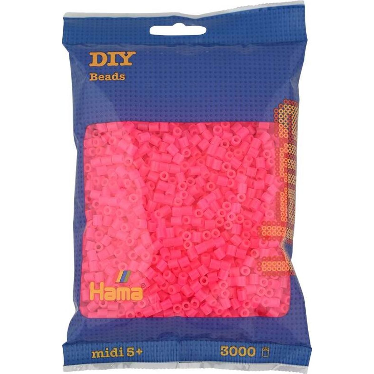 Hama Midi Perler - Neon Fuchsia - 3.000 Stk. - 201-32