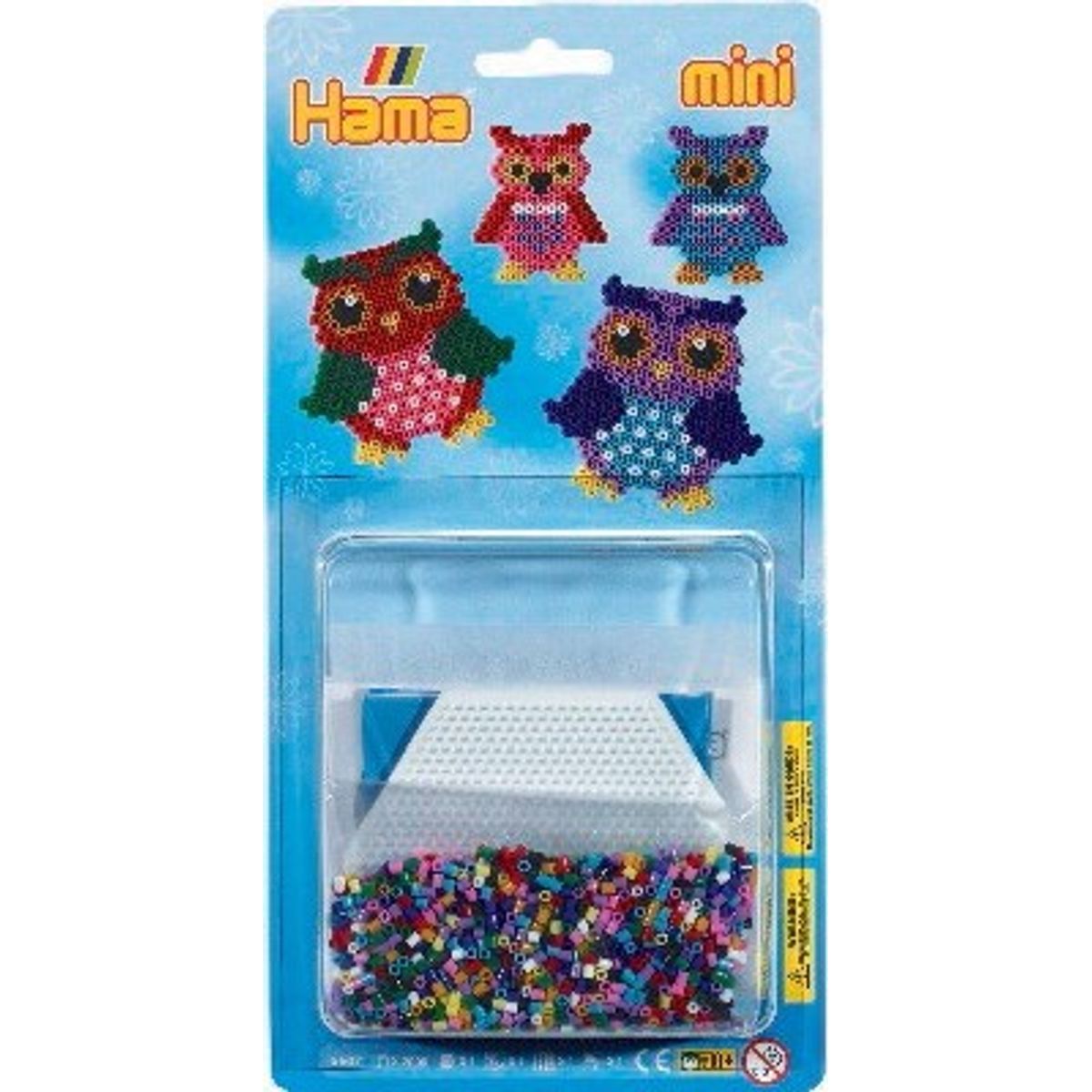 Hama Mini Perlesæt - Ugler Perleplade Og Perler - 5507