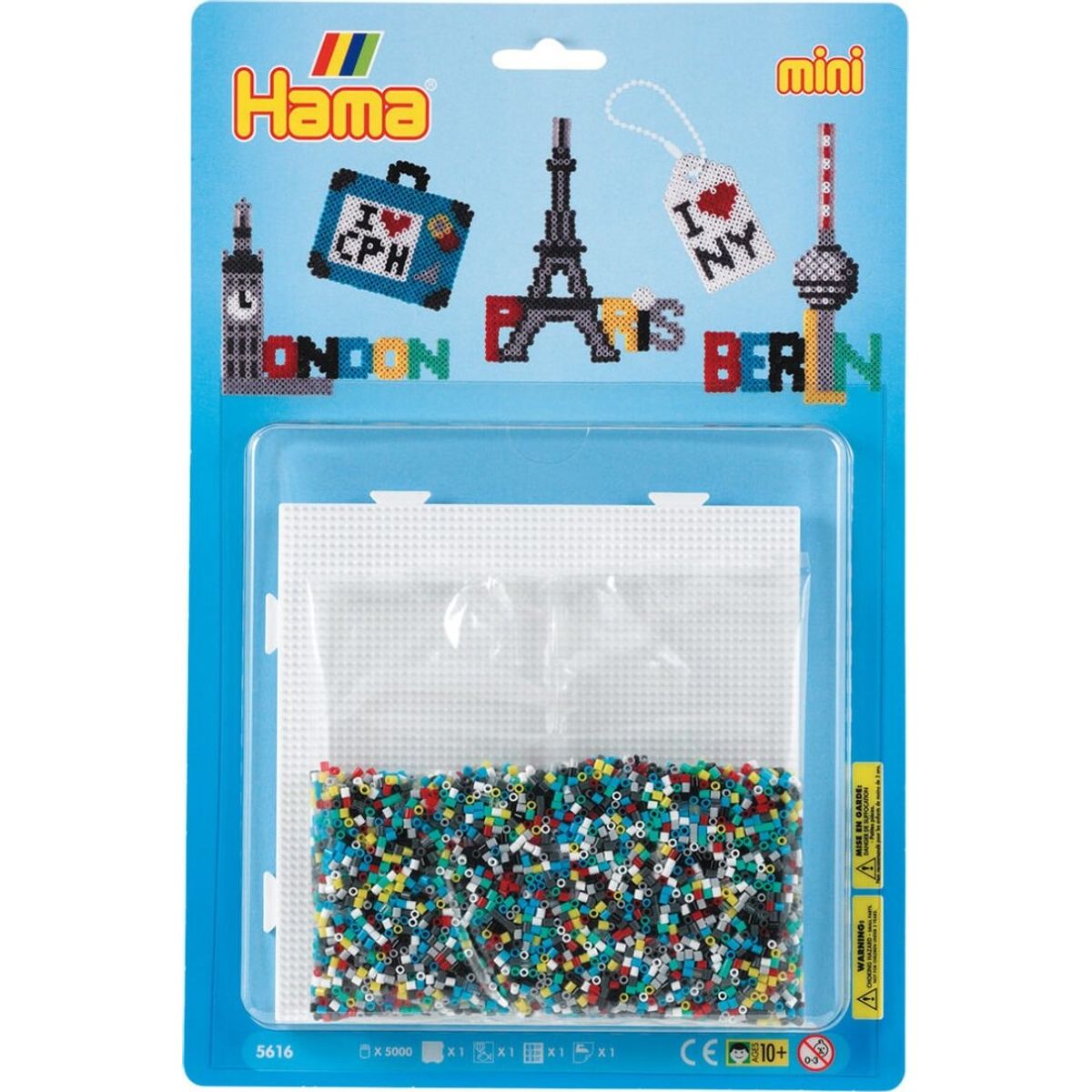 Hama Mini Perler - Rejser Perlesæt - 5.000 Perler - 5616