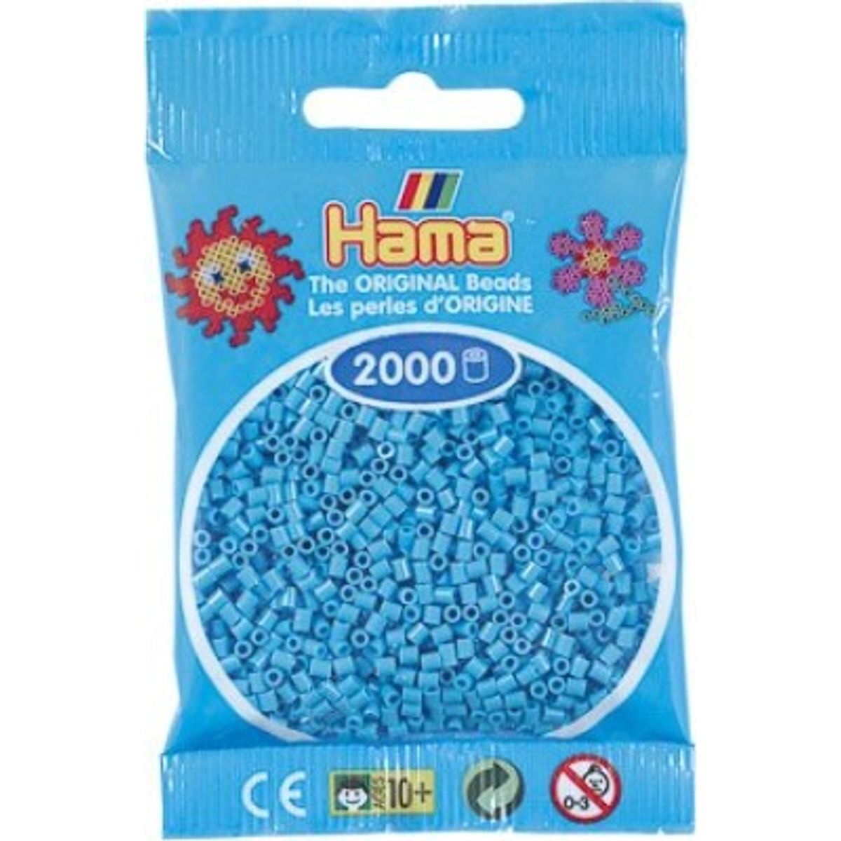 Hama Mini Perler - Azurblå - 2.000 Stk. - 501-49