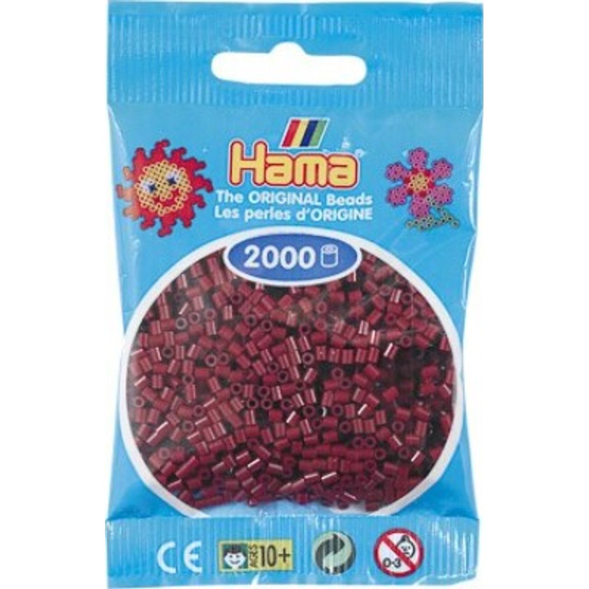 Hama Mini Perler - Bordeaux - 2.000 Stk. - 501-30