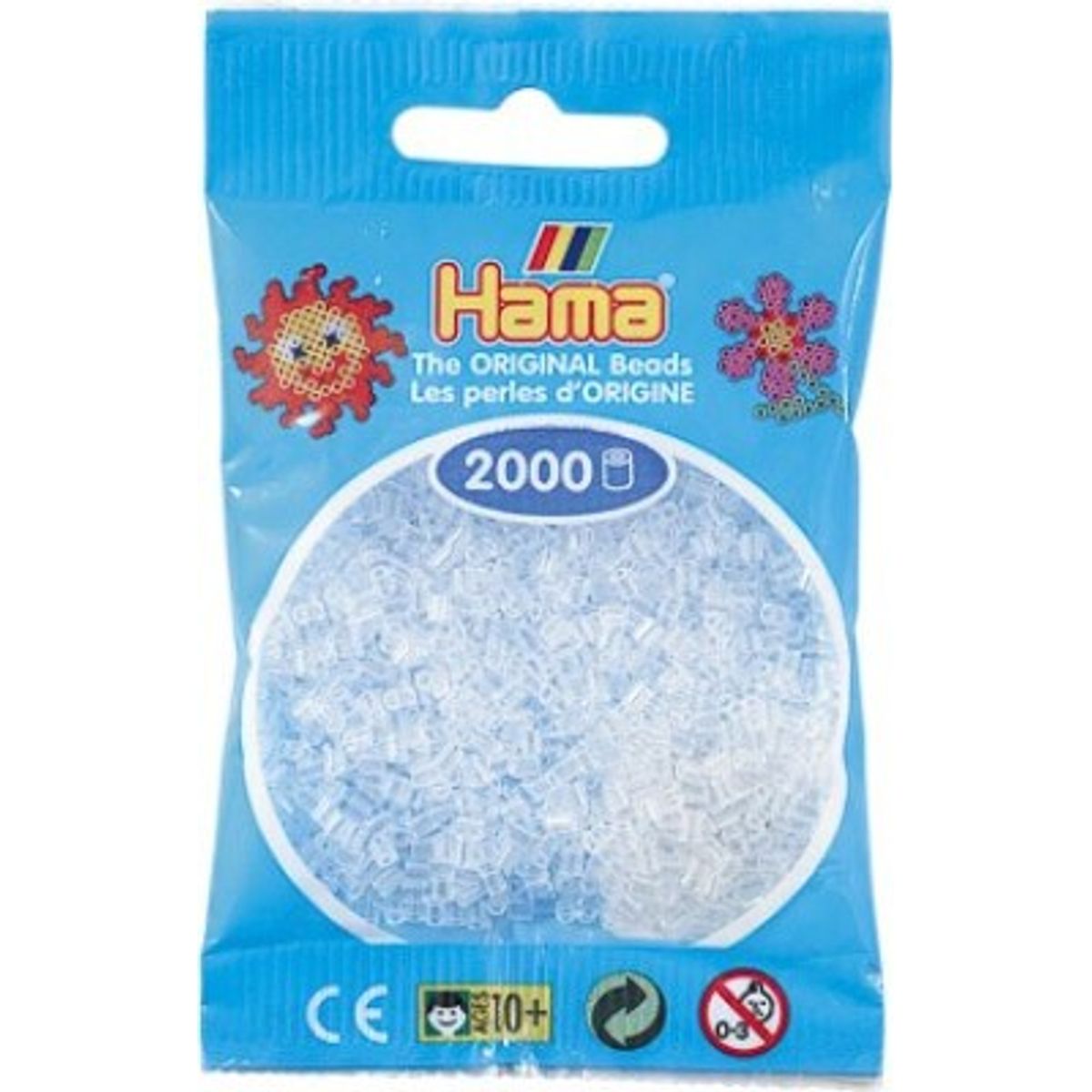 Hama Mini Perler - Klar - 2.000 Stk. - 501-19