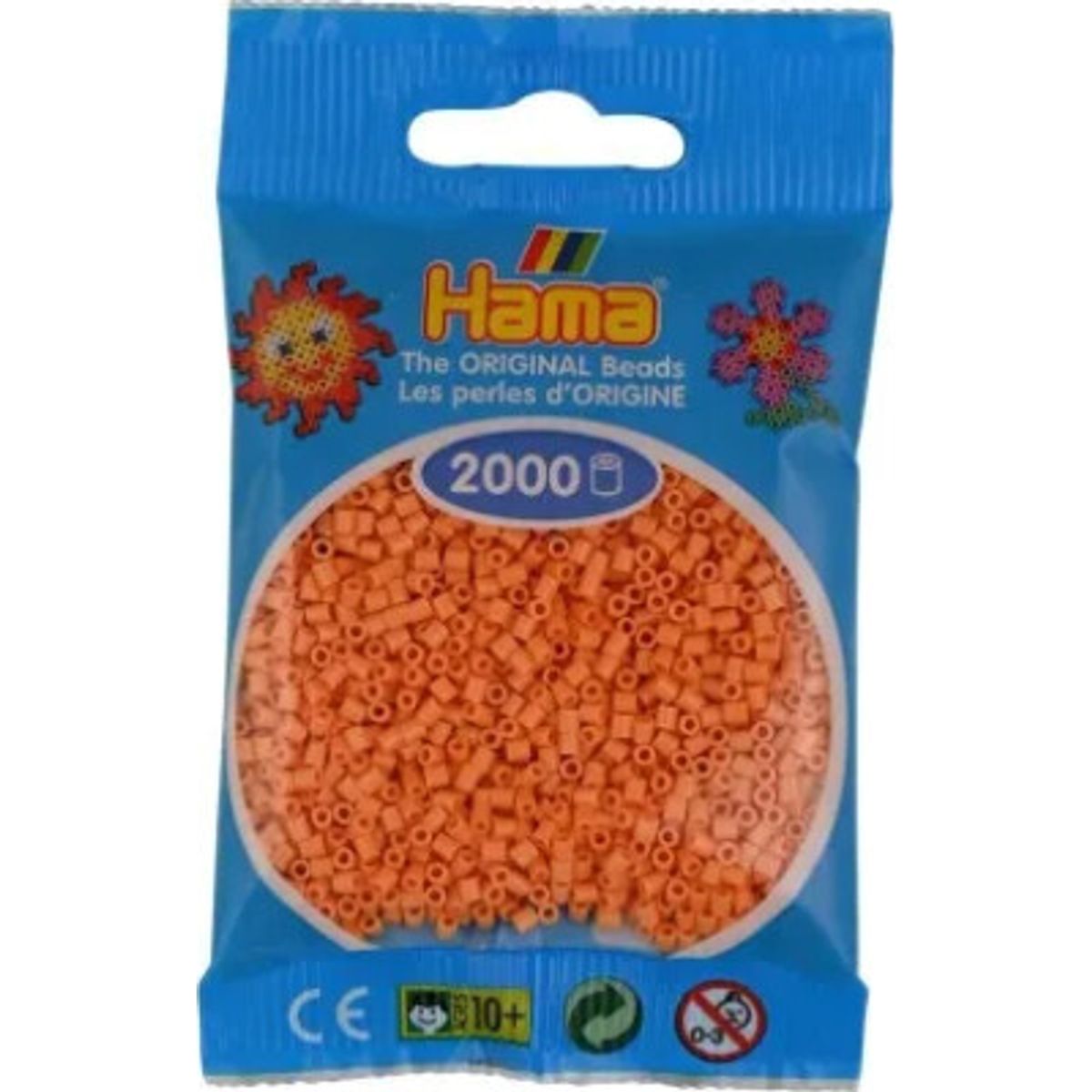 Hama Mini Perler - Lys Abriko - 2.000 Stk. - 501-105