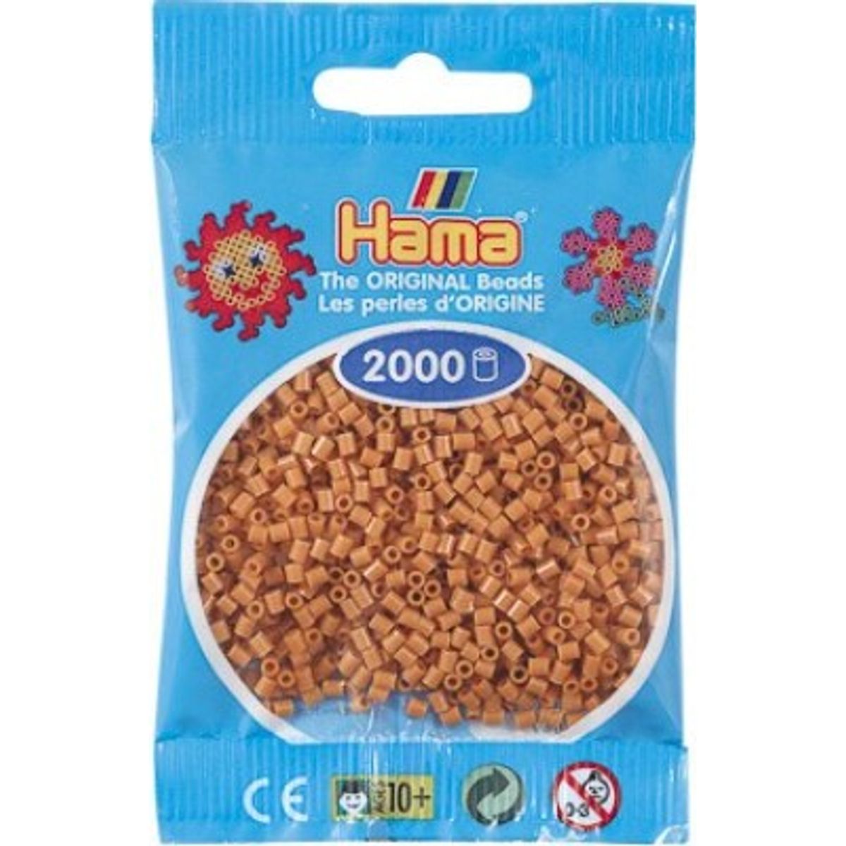 Hama Mini Perler - Lysebrun - 2.000 Stk. - 501-21