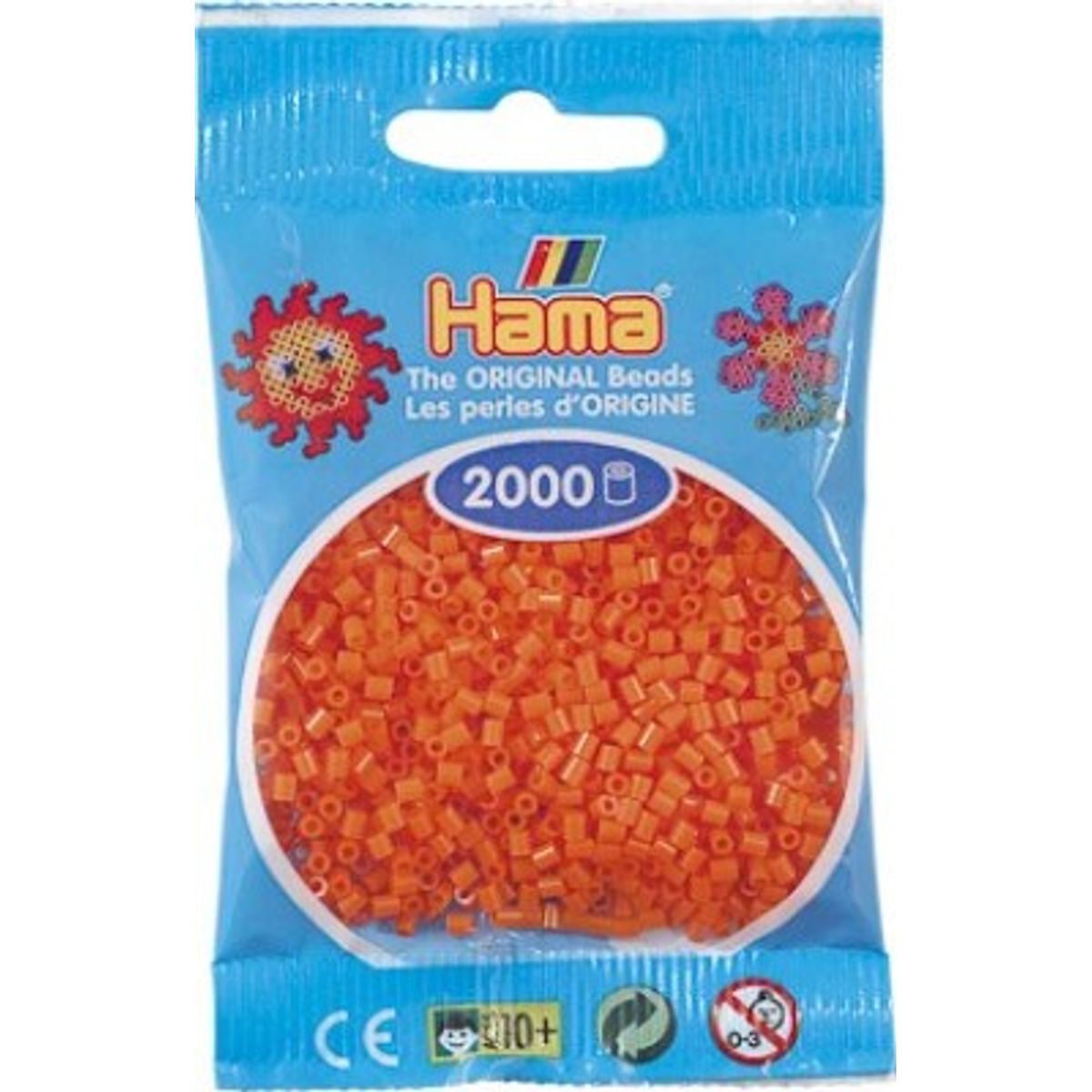 Hama Mini Perler - Orange - 2.000 Stk. - 501-04