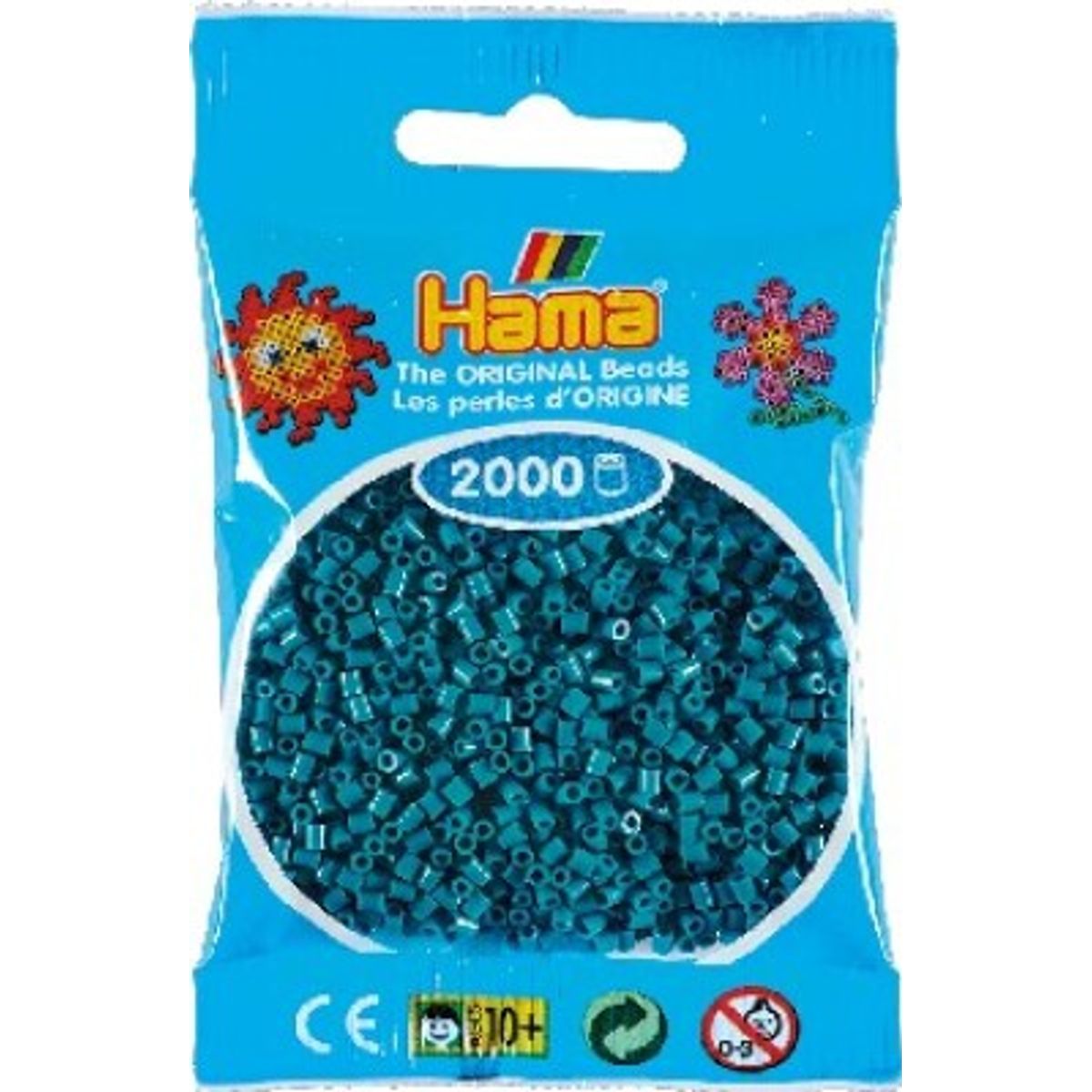 Hama Mini Perler - Petrol - 2.000 Stk. - 501-83