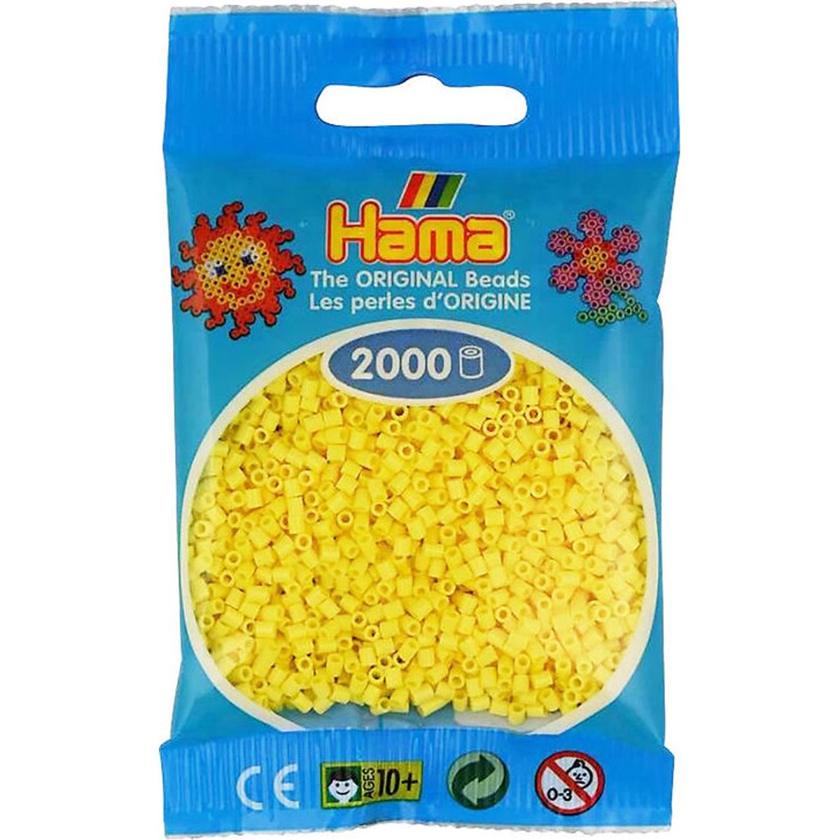 Hama Mini Perler - Lysegul - 2.000 Stk. - 501-103