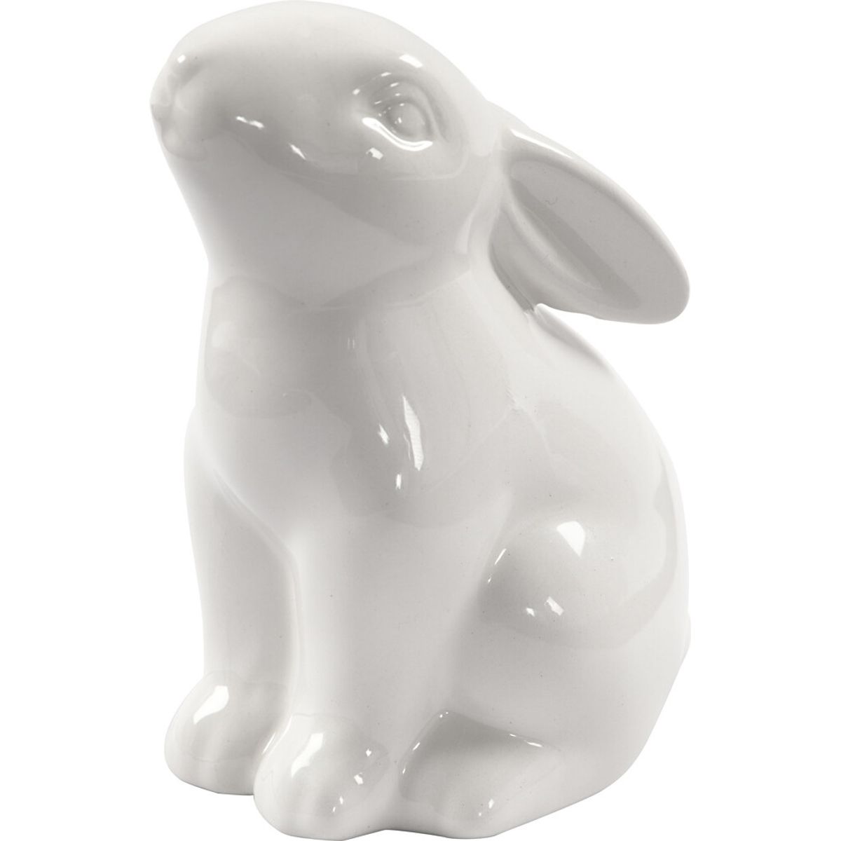 Hare - H 9 Cm - ø 5,5 Cm - Hvid - 12 Stk.