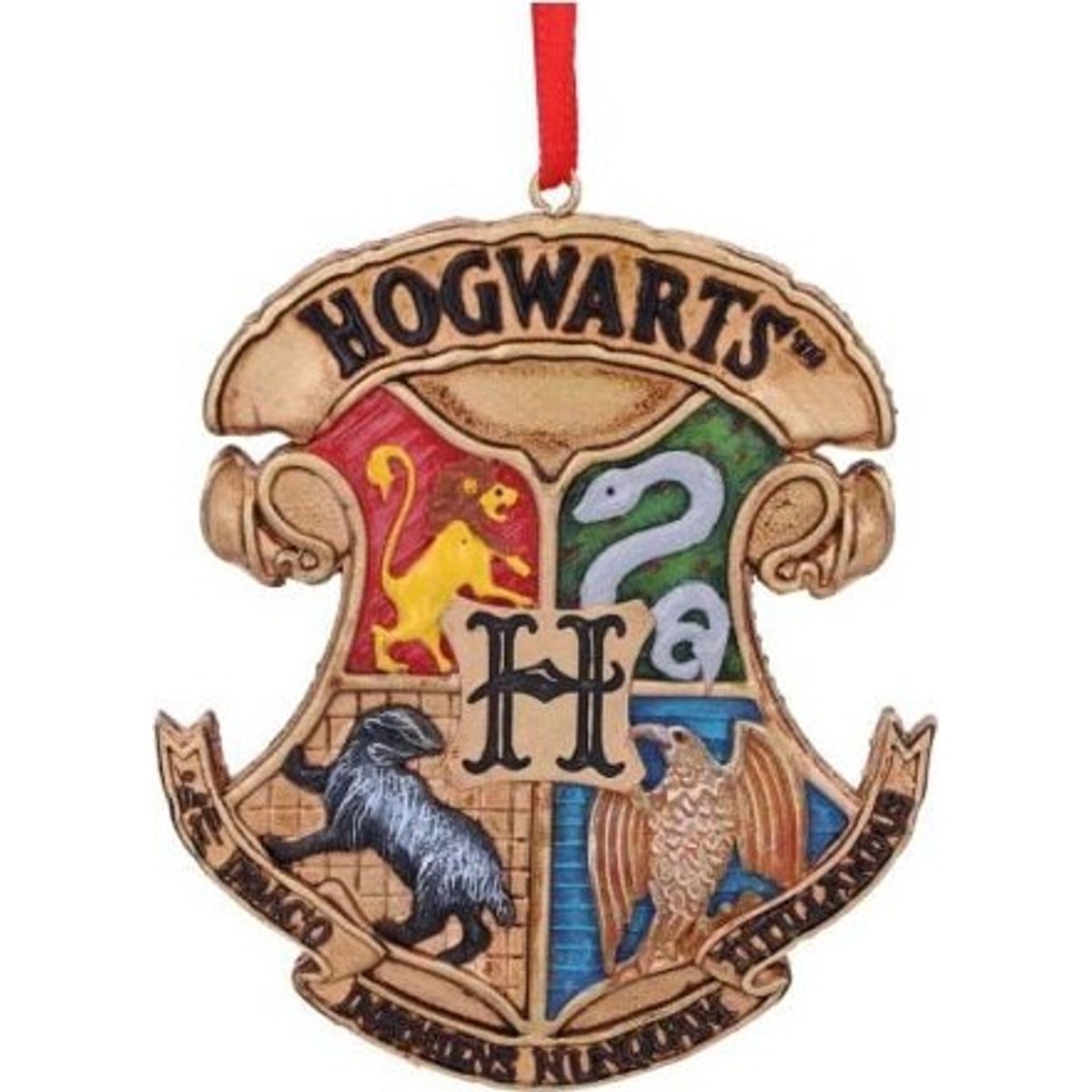 Harry Potter Julepynt - Hogwarts Logo - 8 Cm