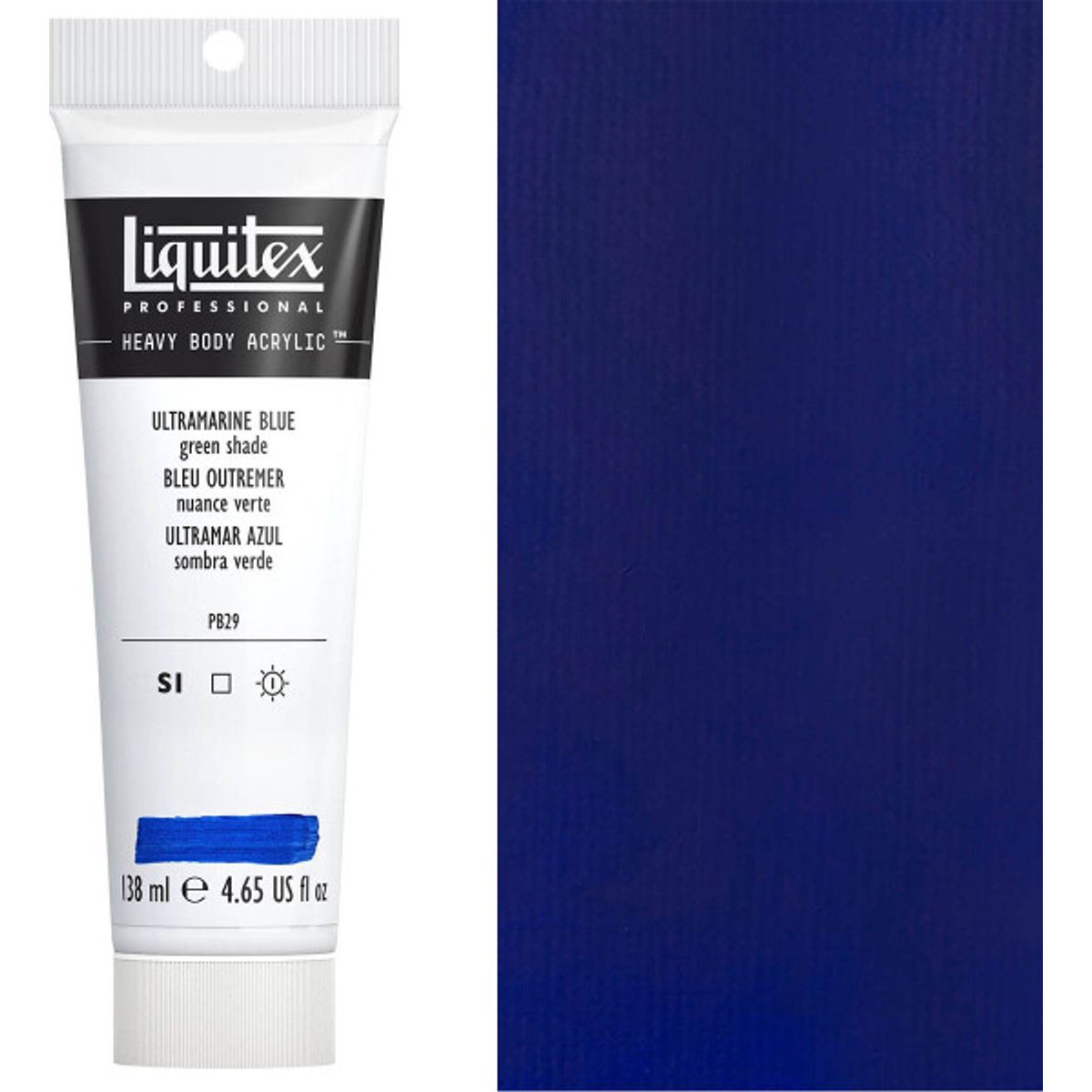 Liquitex - Akrylmaling - Heavy Body - Ultramarine Blue - Green Shade 138 Ml