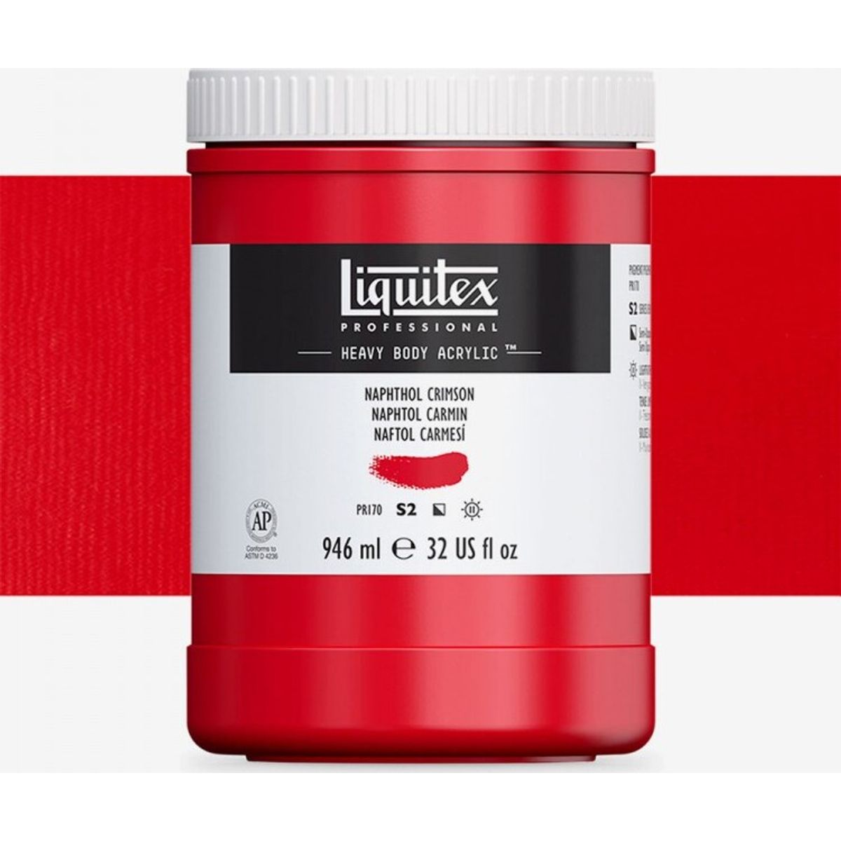 Liquitex - Akrylmaling - Heavy Body - Napthol Crimson 946 Ml