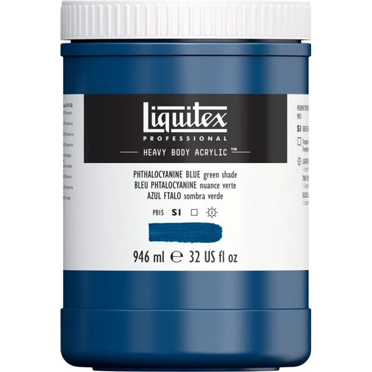 Liquitex - Akrylmaling - Heavy Body - Phthalocyanine Blue - Red Shade 946 Ml