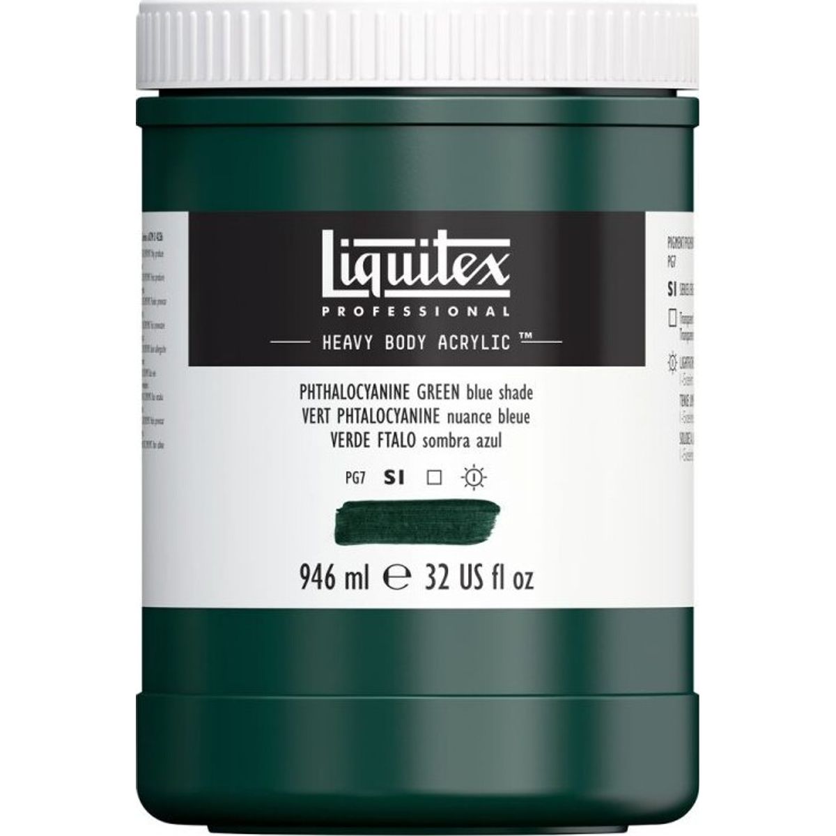 Liquitex - Akrylmaling - Heavy Body - Phthalocyanine Green - Blue Shade 946 Ml