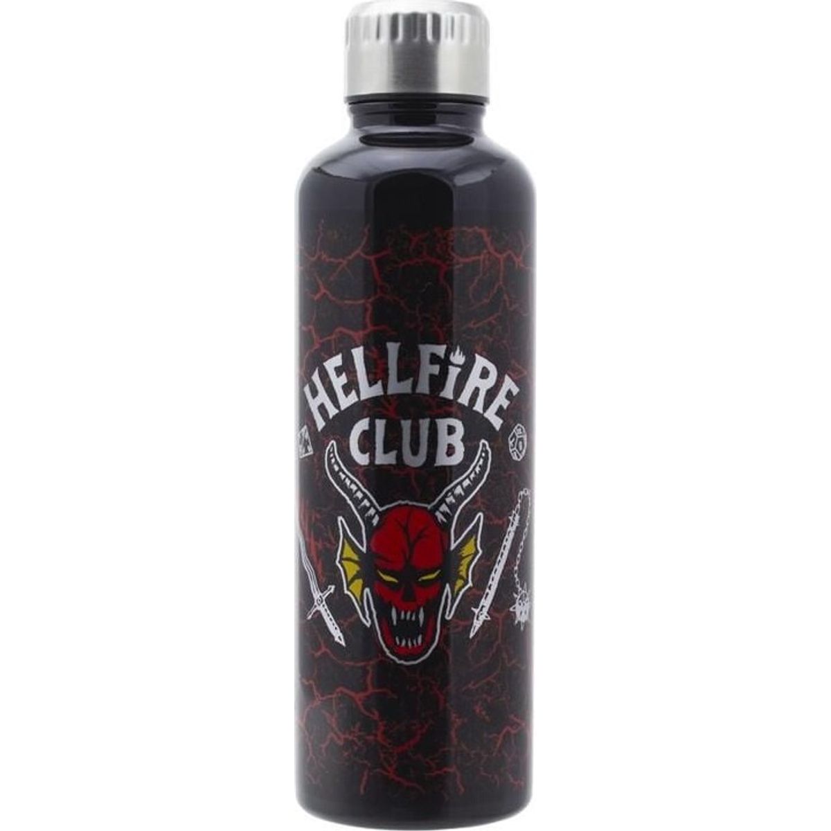 Stranger Things Drikkedunk - Hellfire Club - Sort Rød - 500 Ml