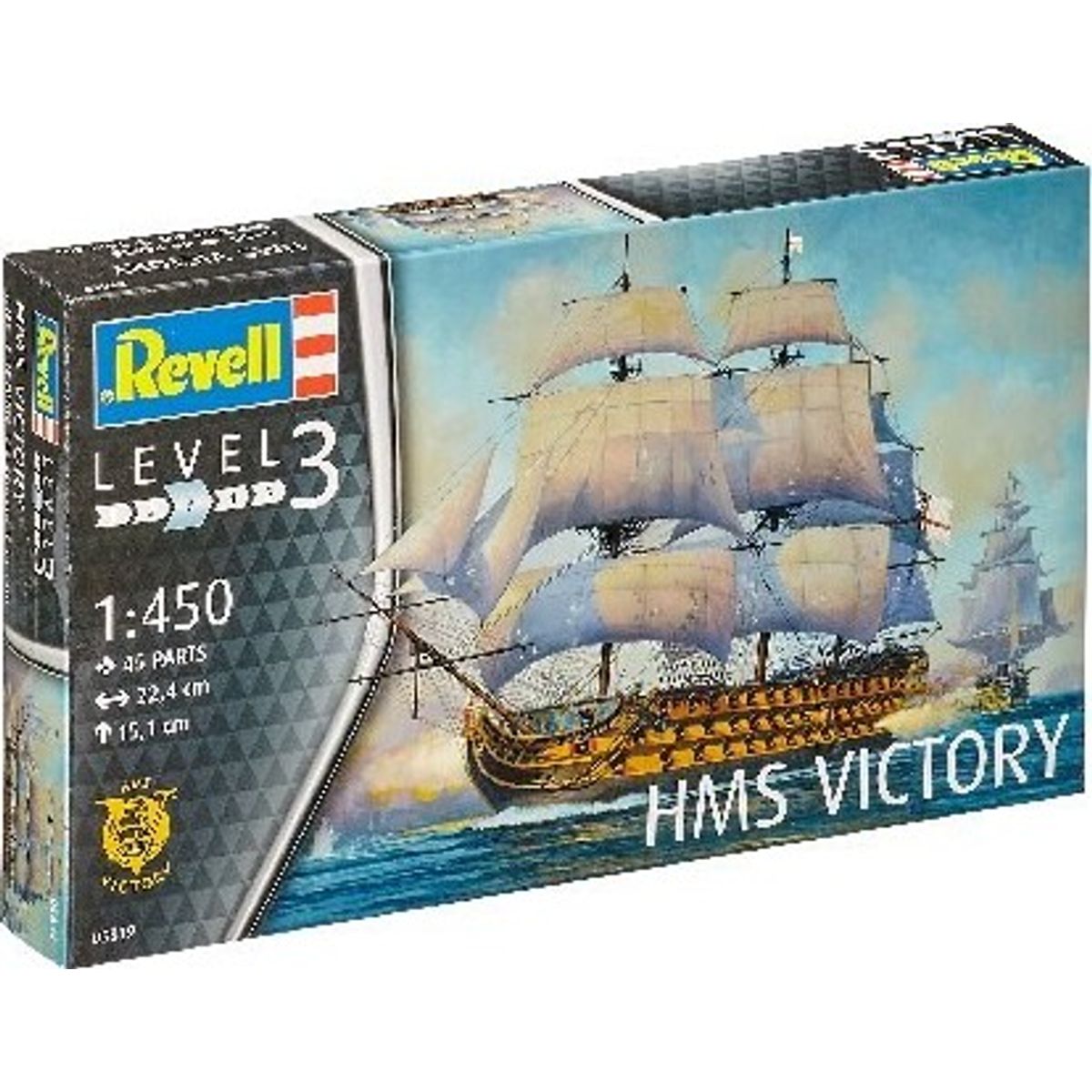 Revell - Hms Victory Model Skib Byggesæt - 1:450 - Level 3 - 05819