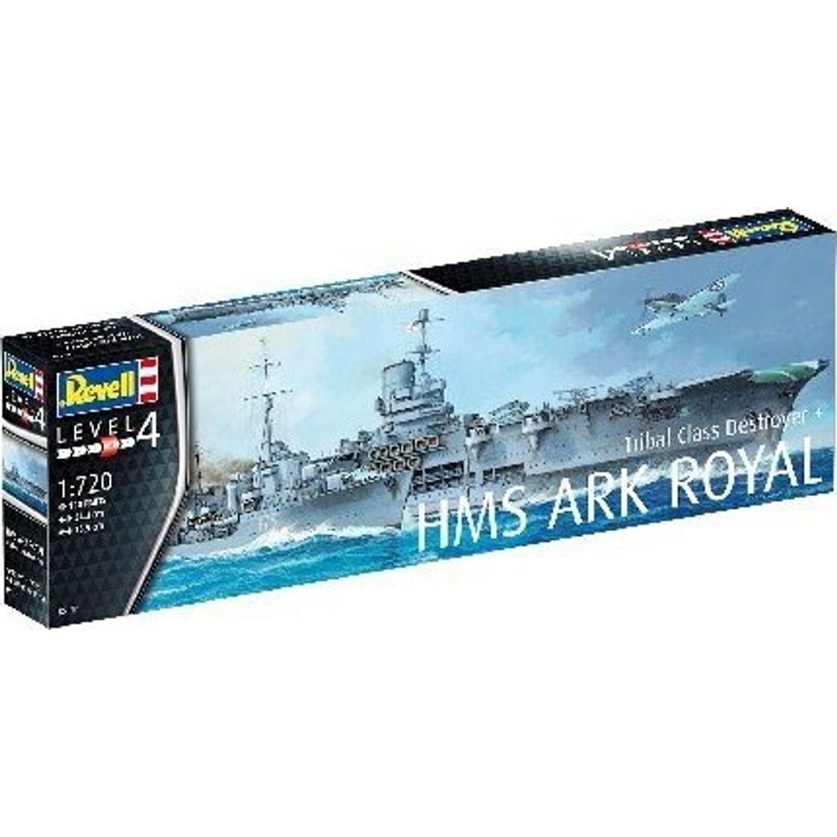 Revell - Hms Ark Royal + Tribal Class Destroyer Skibe Byggesæt - 1:720 - Level 4 - 05149