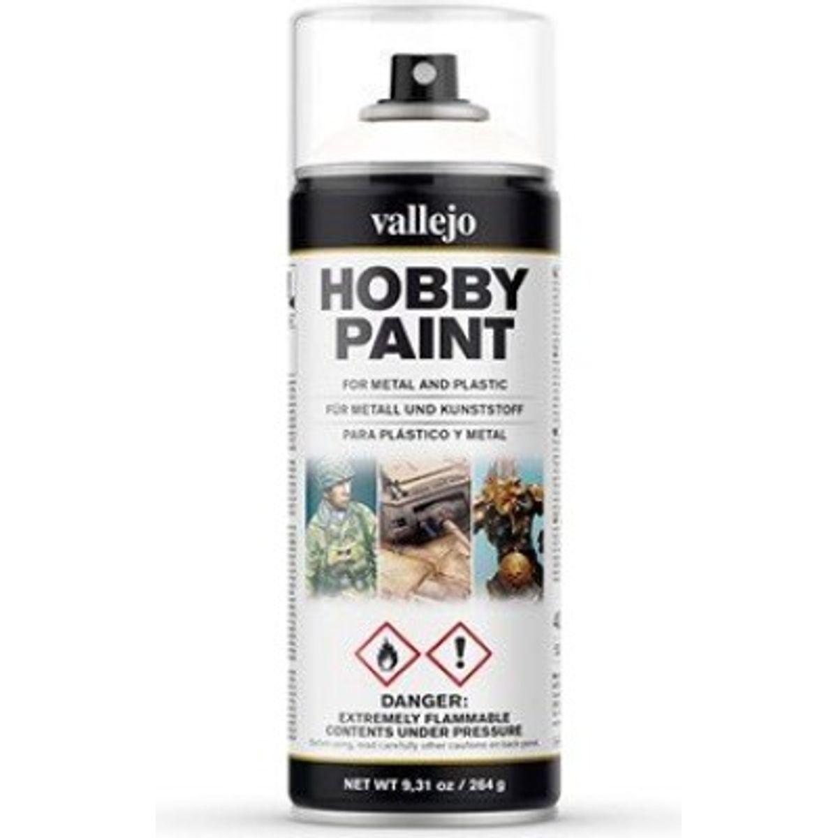 Vallejo - Hobby Paint Spraymaling - Basic White 400 Ml