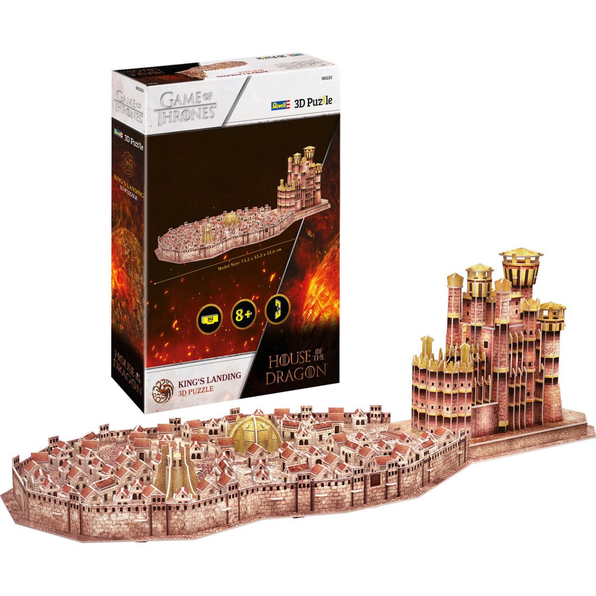 Revell 3d Puzzle - House Of The Dragon - King's Landing - 262 Brikker