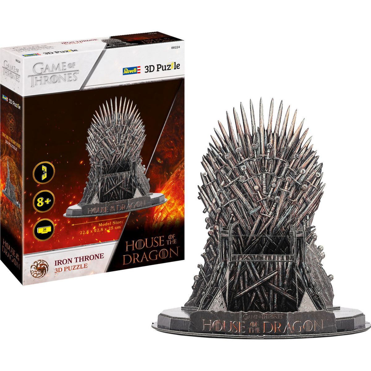 Revell 3d Puzzle - House Of The Dragon - Iron Throne - 39 Brikker