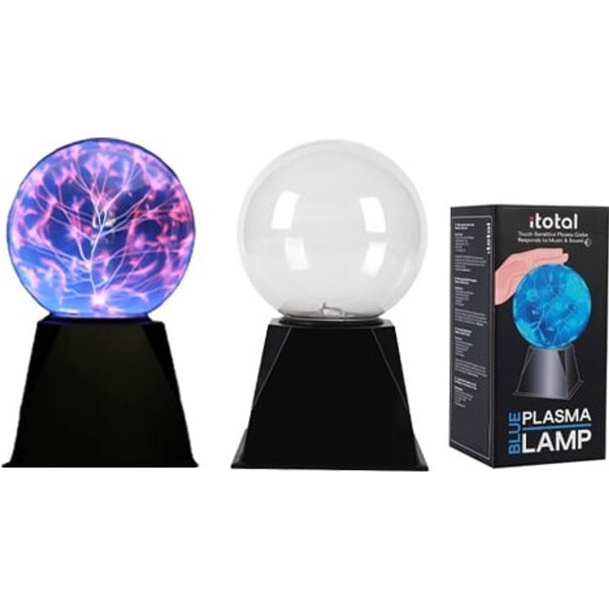 Itotal - Blå Plasma Lampe Mellem (13 Cm)