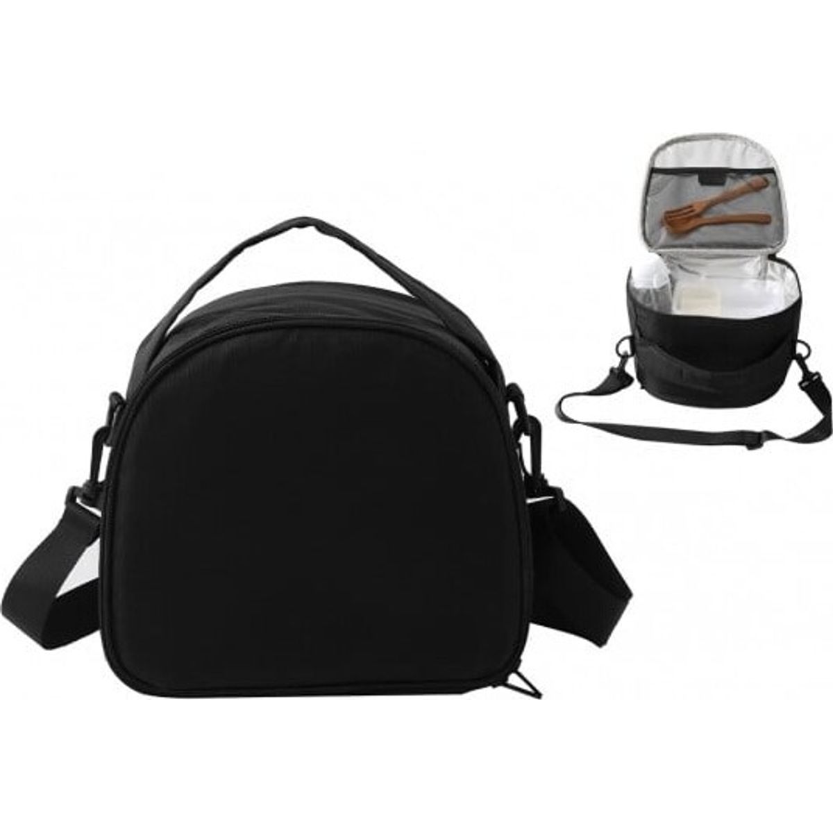 I-drink - Crossbody Lunch Bag - Black (id6051)