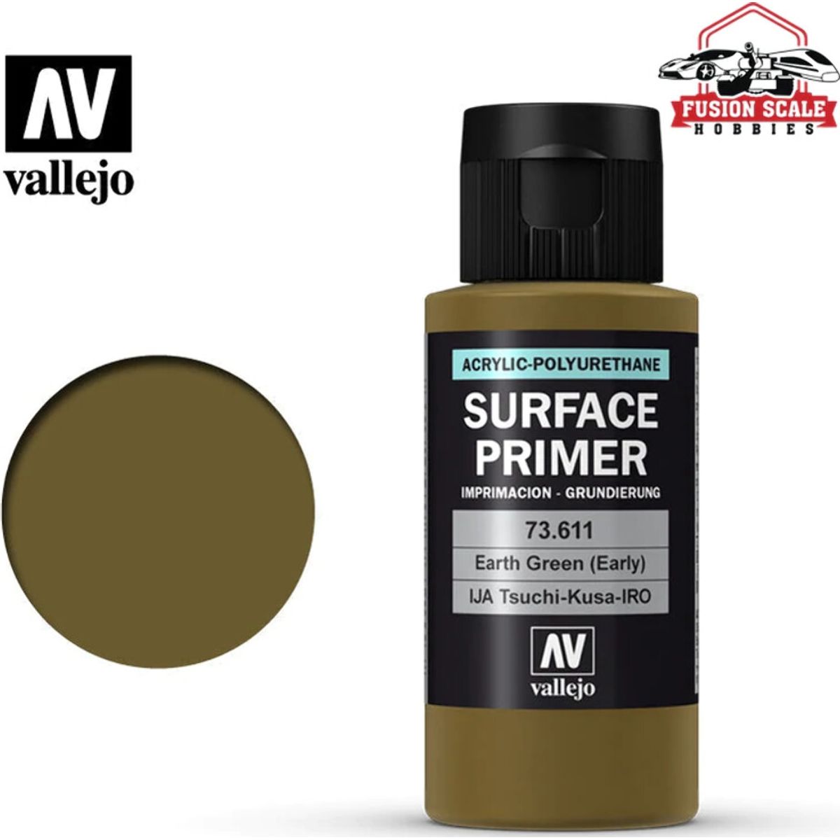 Vallejo - Surface Primer - Earth Green 60 Ml