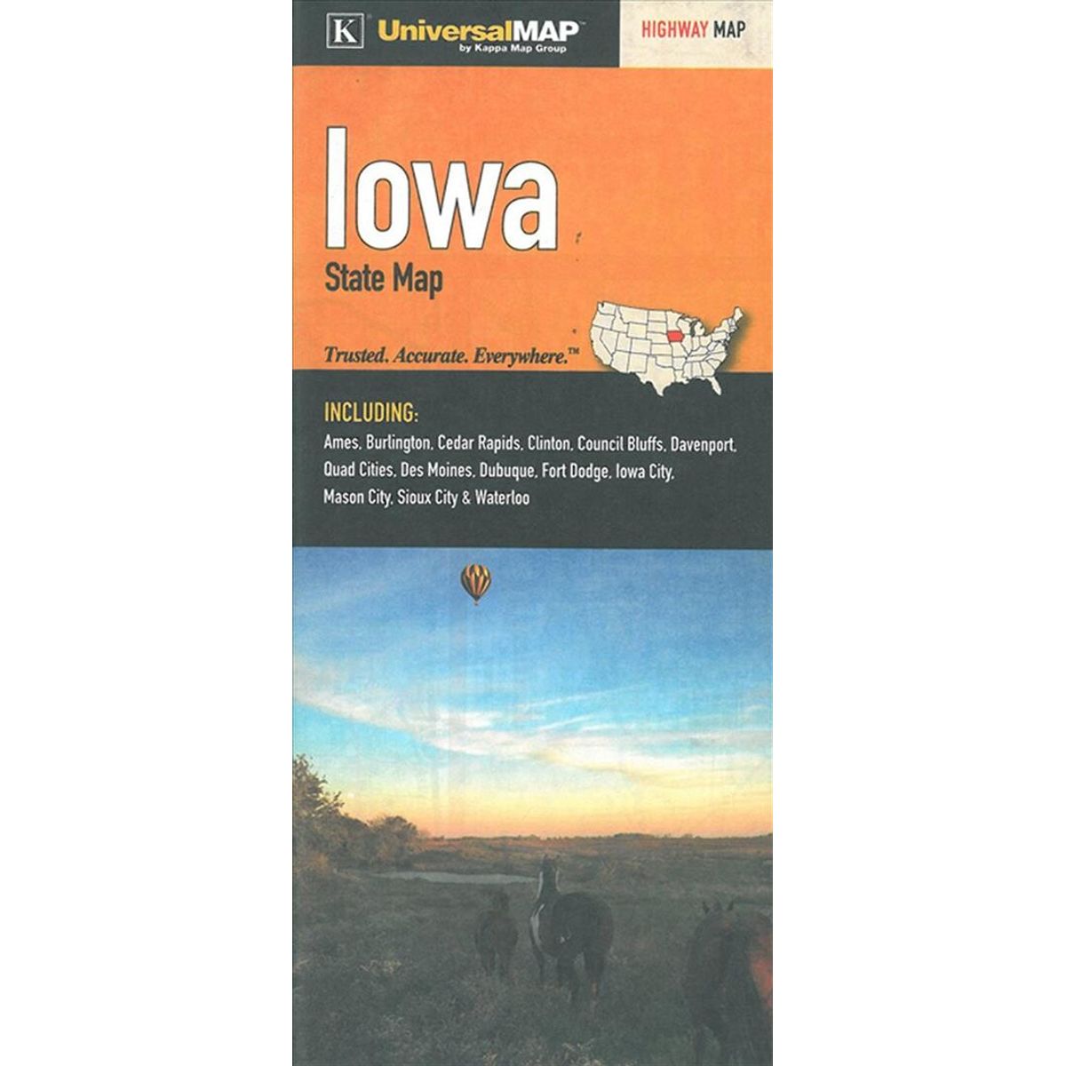 Iowa State Map - Diverse - English Book