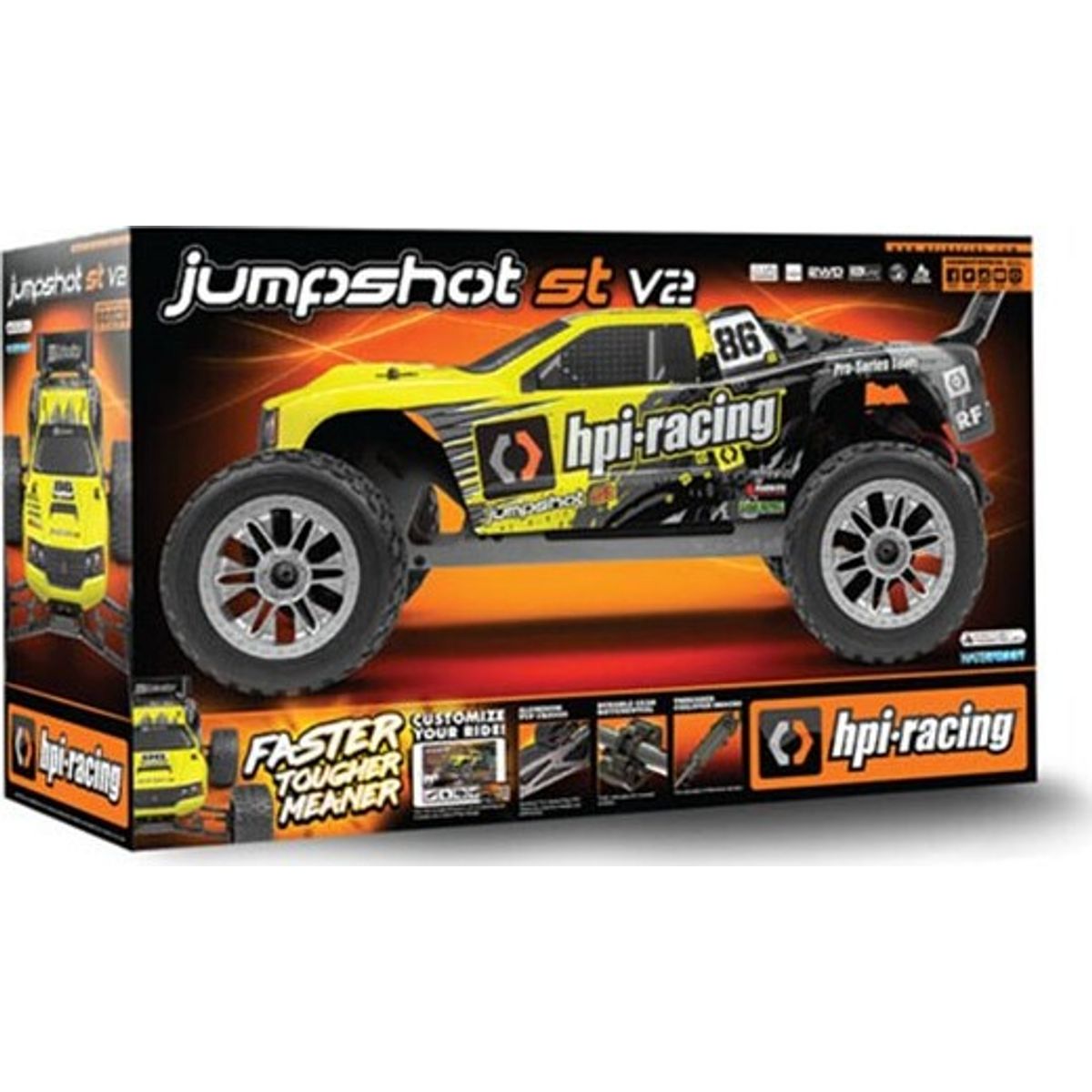 Hpi Racing - Jumpshot St V2 Fjernstyret Bil - Gul - Hp120082