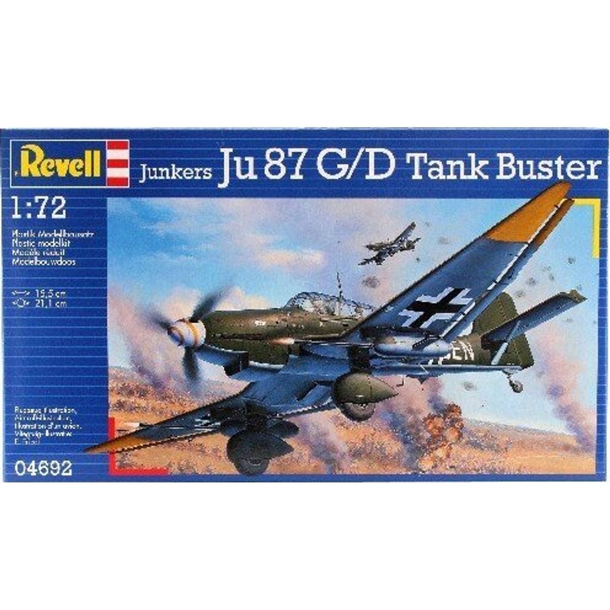 Revell - Junkers Ju87 G/d Tank Buster Modelfly Byggesæt - 04692