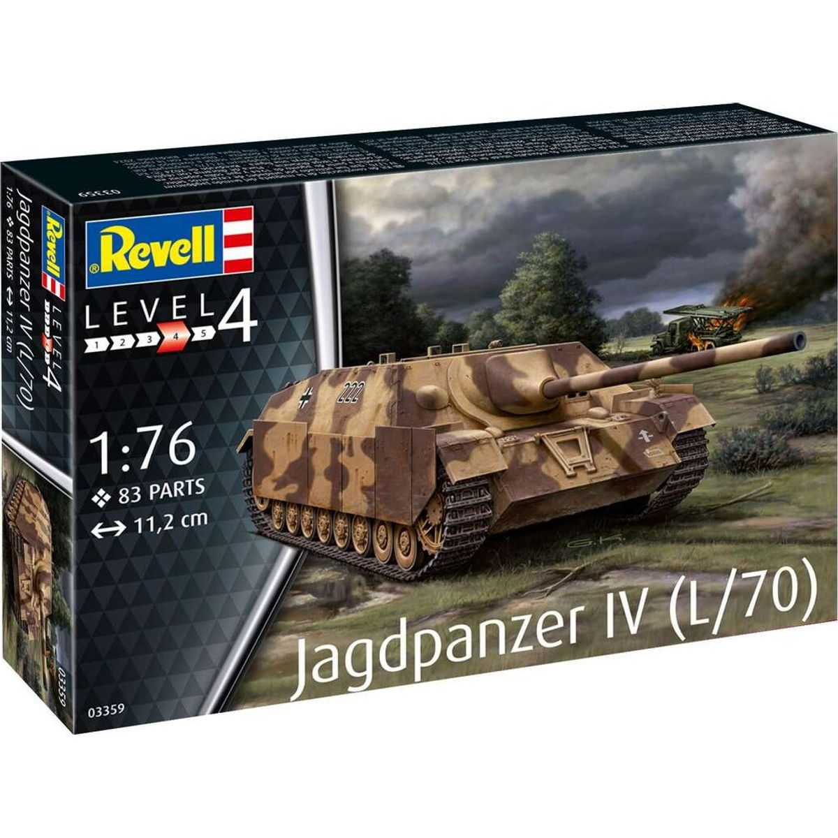 Revell - Jagdpanzer Iv L/70 Tank Byggesæt - 1:76 - Level 4 - 03359