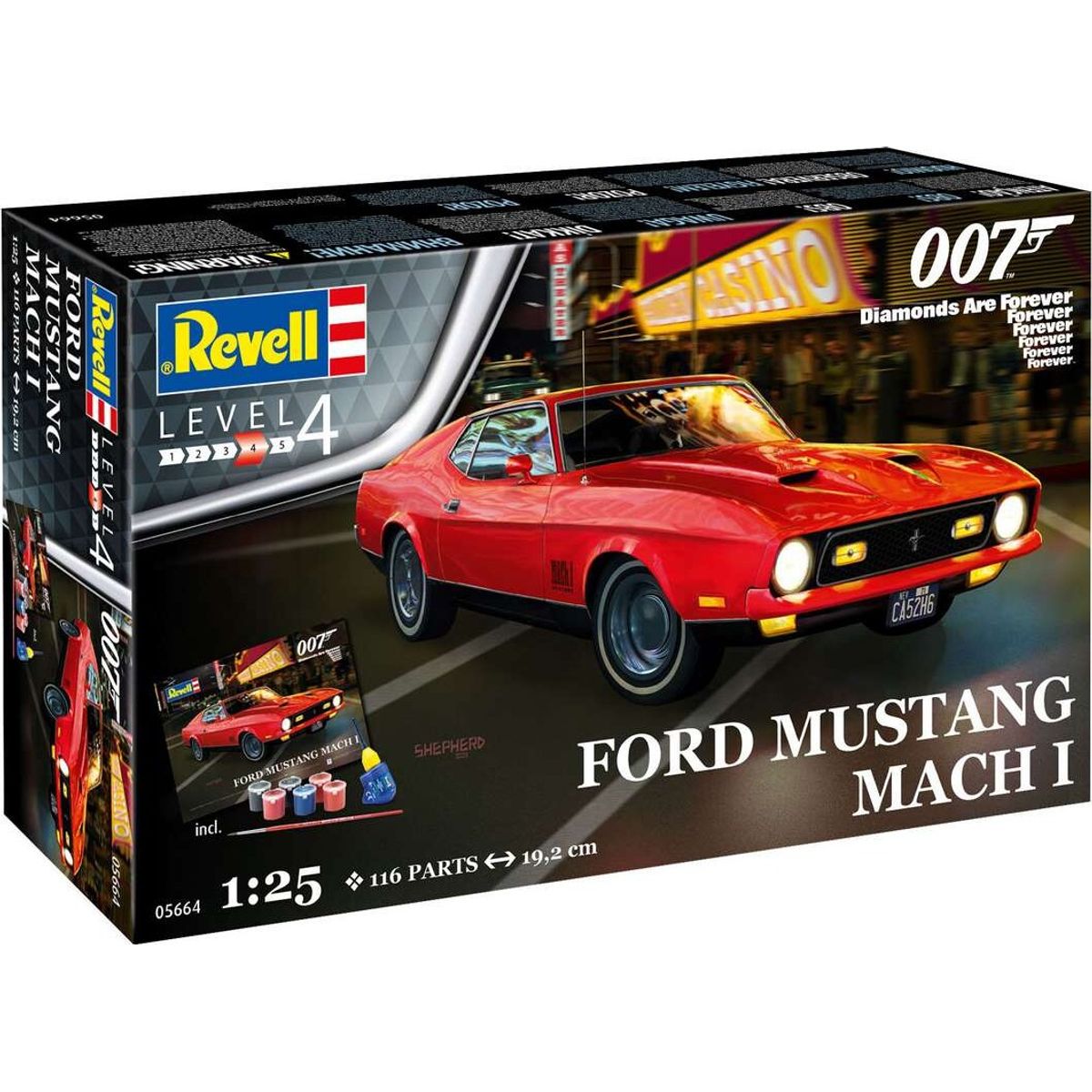 Revell - James Bond Ford Mustang Mach I - Level 4 - 1:25 - 05664