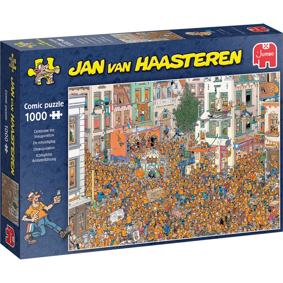 Jan Van Haasteren Puslespil - Celebrate The Inauguration - 1000 Brikker