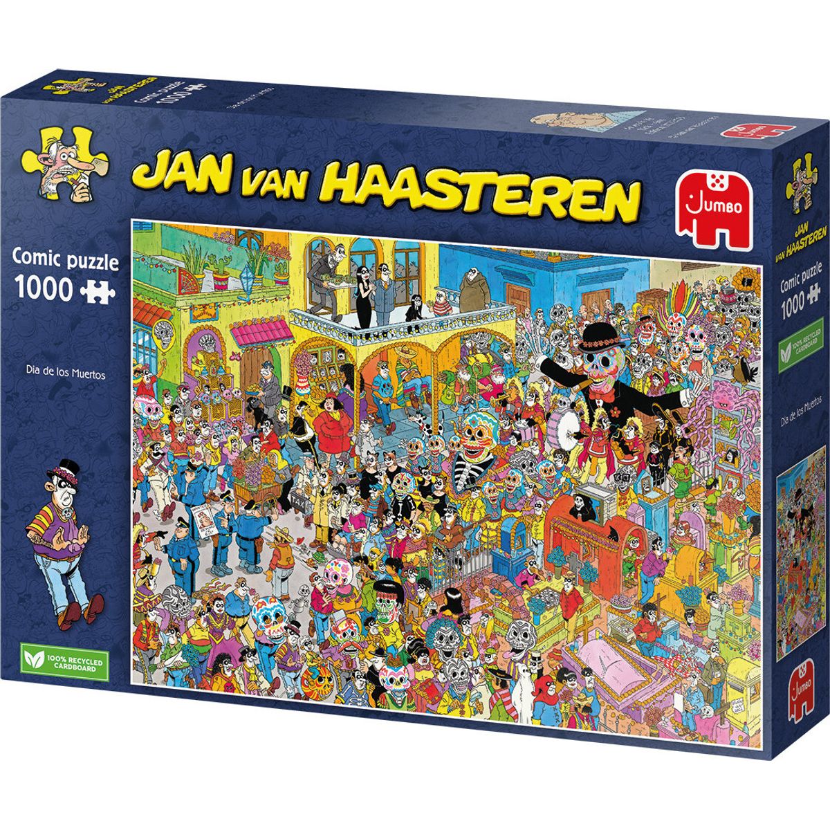 Jan Van Haasteren Puslespil - 1000 Brikker - Dia De Los Muertos