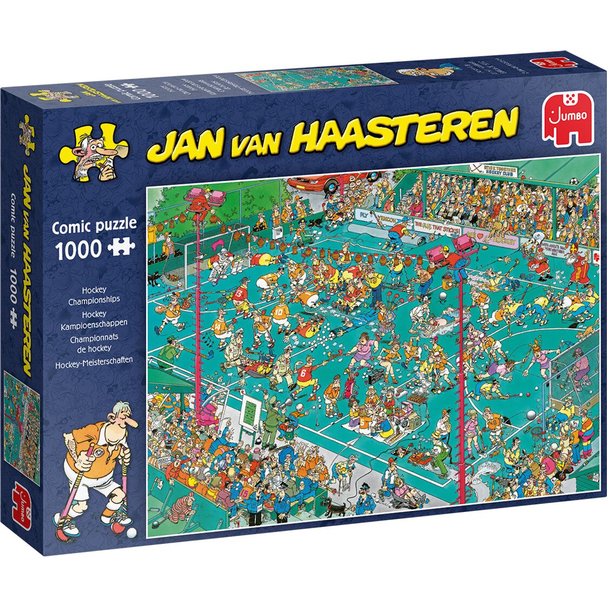 Jan Van Haasteren Puslespil - 1000 Brikker - Hockey Championships