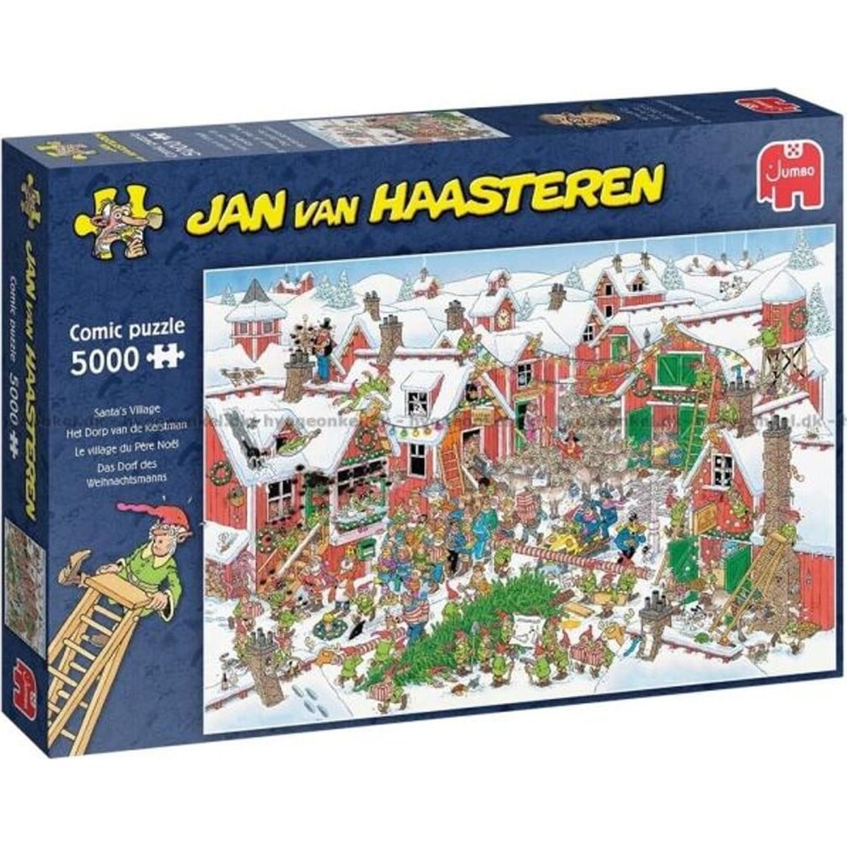 Jan Van Haasteren Puslespil - 5000 Brikker - Santa's Village